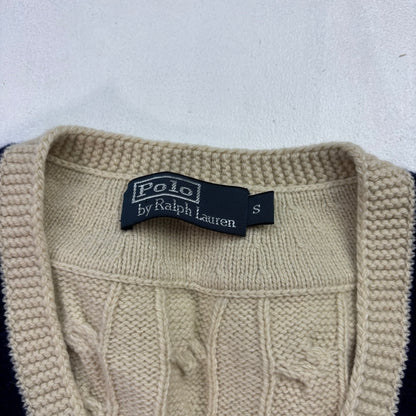 Polo Ralph Lauren Cricket Vest Tennis Cableknit (Wool Cashmere Silk) - S