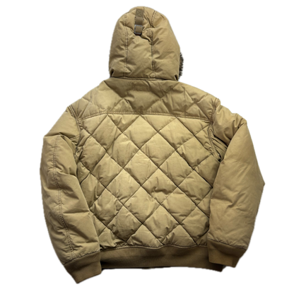 Polo Ralph Lauren Beige Quilted Bomber Flight Jacket - XL