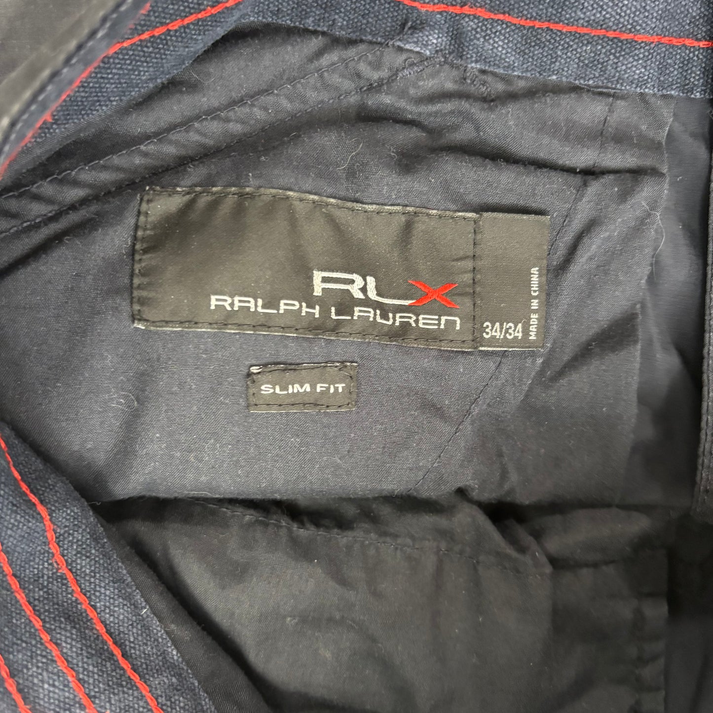 RLX Navy Blue Cargo Pants Utility Trousers- 34/34