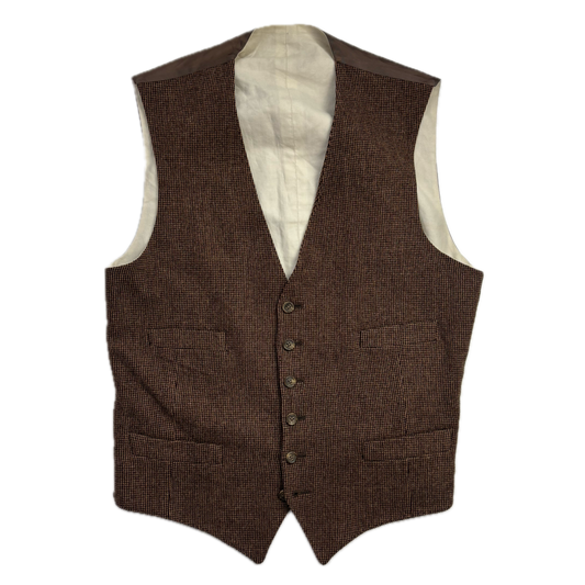 Polo Ralph Lauren Brown Tweed Waistcoat (Wool) - 46R