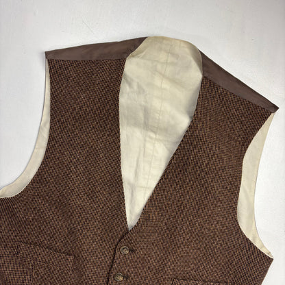 Polo Ralph Lauren Brown Tweed Waistcoat (Wool) - 46R