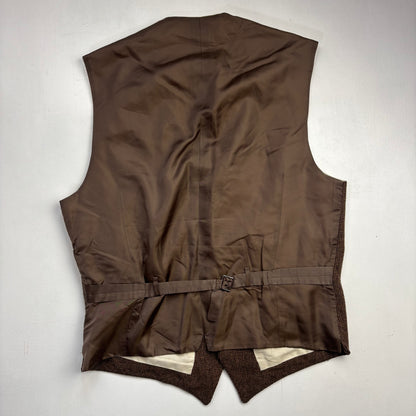 Polo Ralph Lauren Brown Tweed Waistcoat (Wool) - 46R
