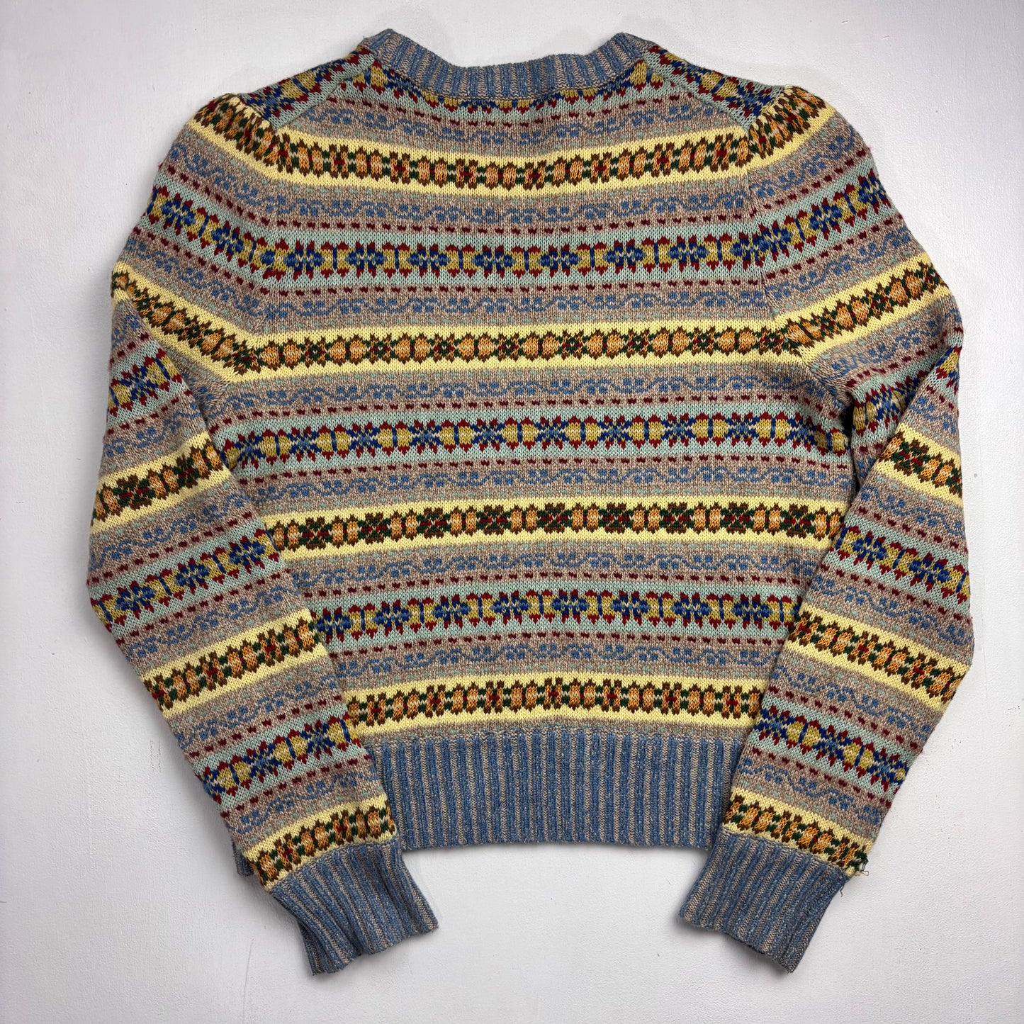 Polo Ralph Lauren Fairisle Jumper (Cotton Silk Linen Wool Cashmere) - M