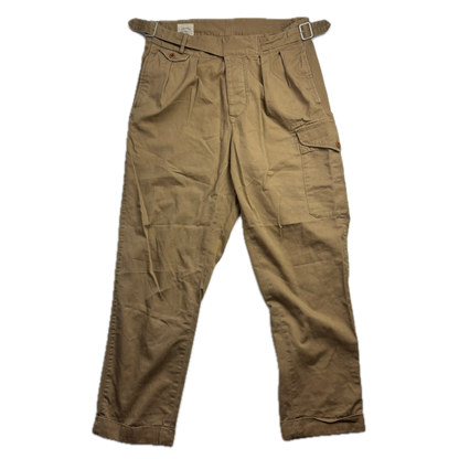 Polo Ralph Lauren Tan Ghurka Military Trouser Chino Pants - 34x32