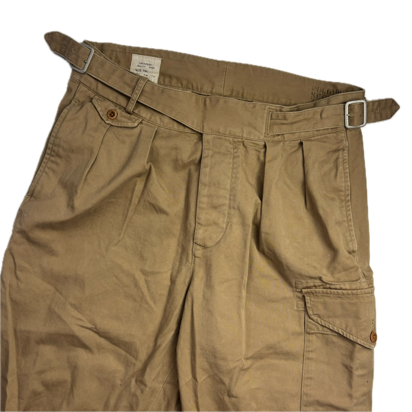 Polo Ralph Lauren Tan Ghurka Military Trouser Chino Pants - 34x32