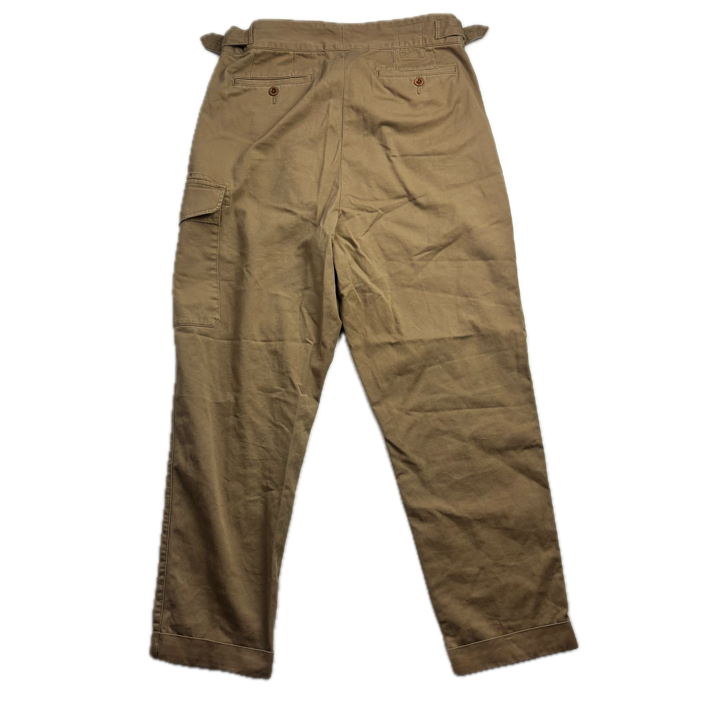 Polo Ralph Lauren Tan Ghurka Military Trouser Chino Pants - 34x32