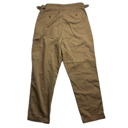 Polo Ralph Lauren Tan Ghurka Military Trouser Chino Pants - 34x32