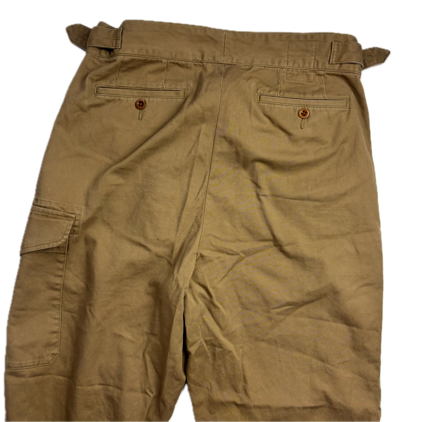 Polo Ralph Lauren Tan Ghurka Military Trouser Chino Pants - 34x32