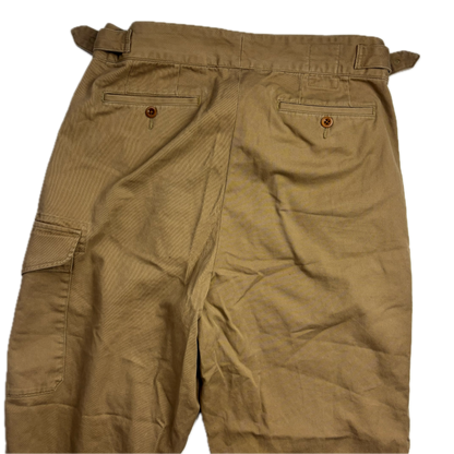 Polo Ralph Lauren Tan Ghurka Military Trouser Chino Pants - 34x32
