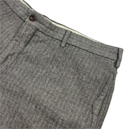 Polo Ralph Lauren Grey Herringbone Dress Pants Preppy Fit (Wool) - 34/35
