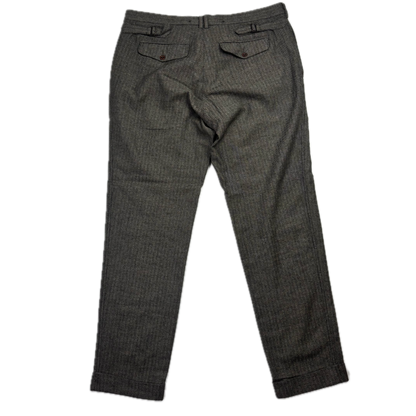 Polo Ralph Lauren Grey Herringbone Dress Pants Preppy Fit (Wool) - 34/35