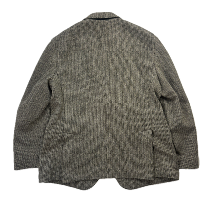 Polo Ralph Lauren Grey Herringbone Blazer Sports Coat (Wool Nylon) - 46R