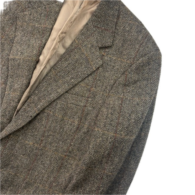 Polo Ralph Lauren Dark Green Herringbone Tweed Blazer Sports Coat Wool - 42R