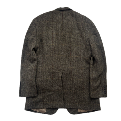 Polo Ralph Lauren Dark Green Herringbone Tweed Blazer Sports Coat Wool - 42R
