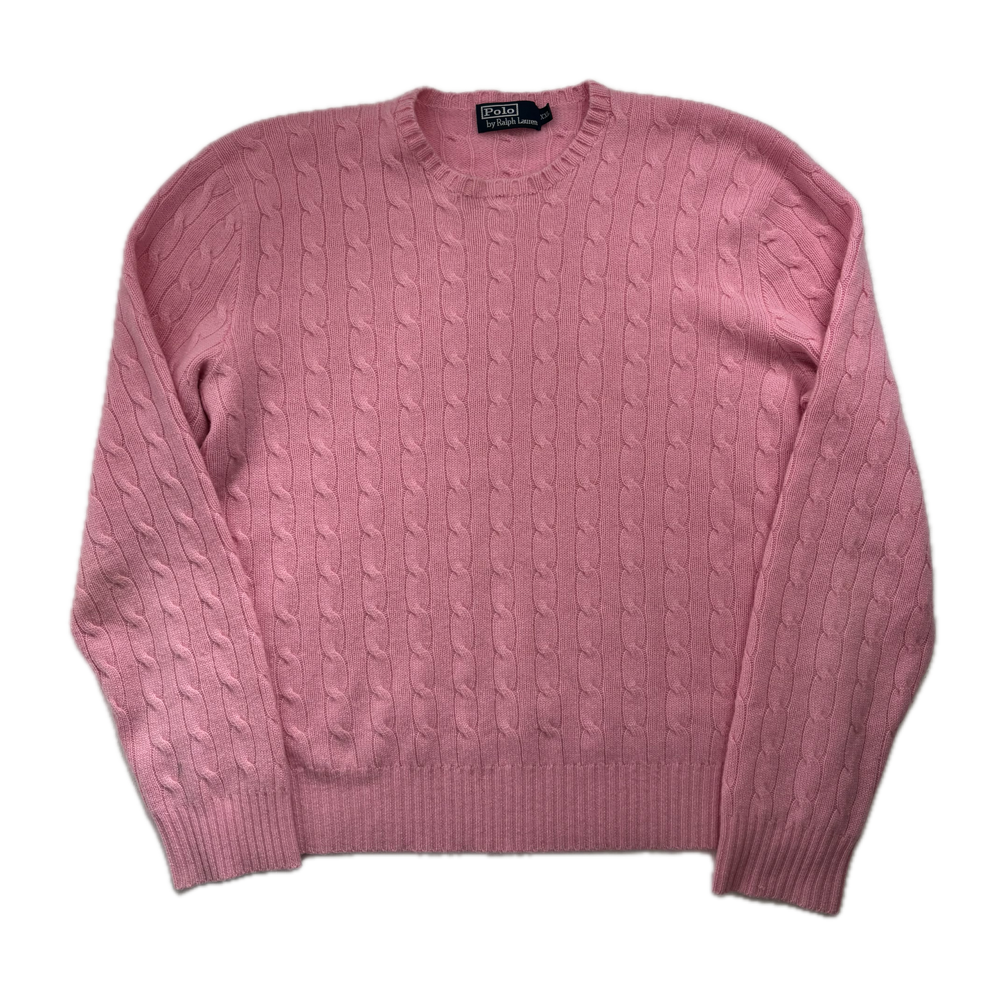 Polo Ralph Lauren Light Pink Cableknit Jumper (Cashmere) - XXL