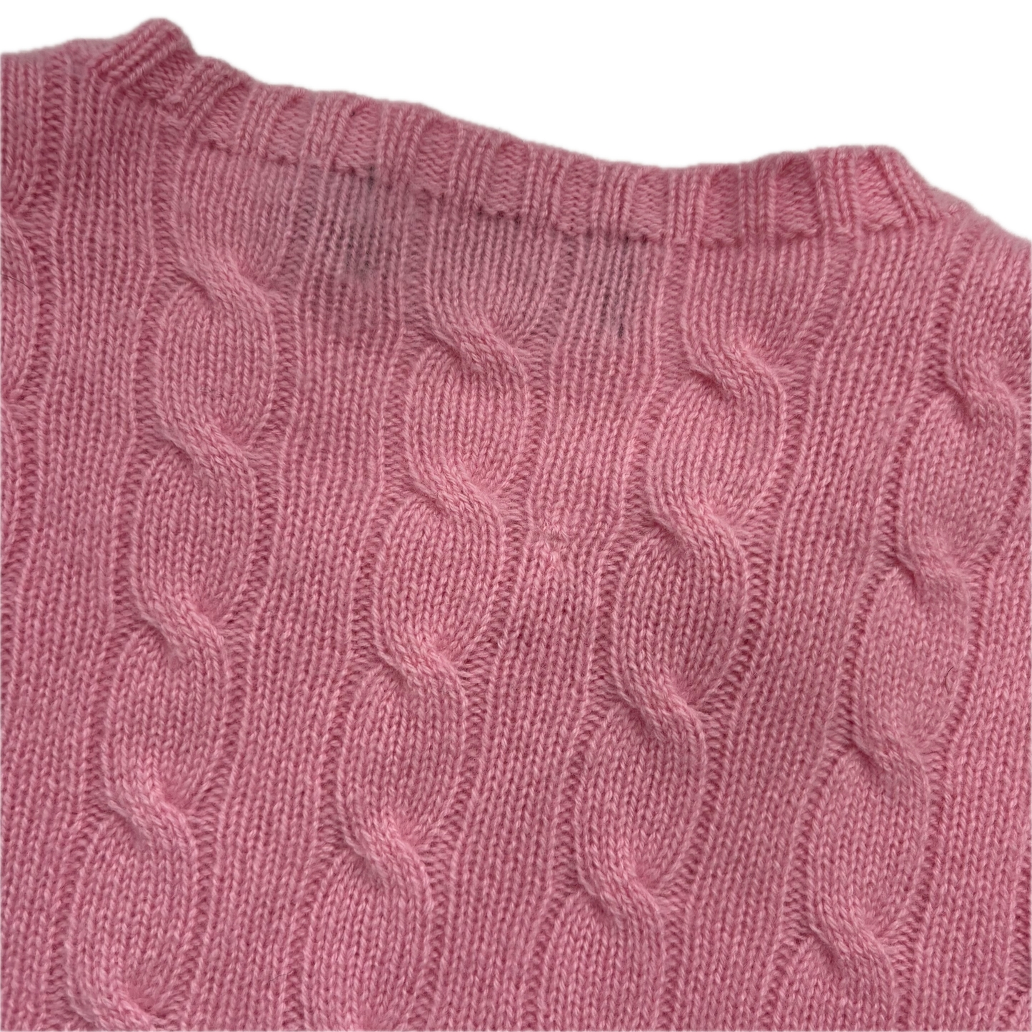 Polo Ralph Lauren Light Pink Cableknit Jumper (Cashmere) - XXL