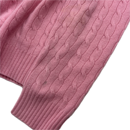 Polo Ralph Lauren Light Pink Cableknit Jumper (Cashmere) - XXL