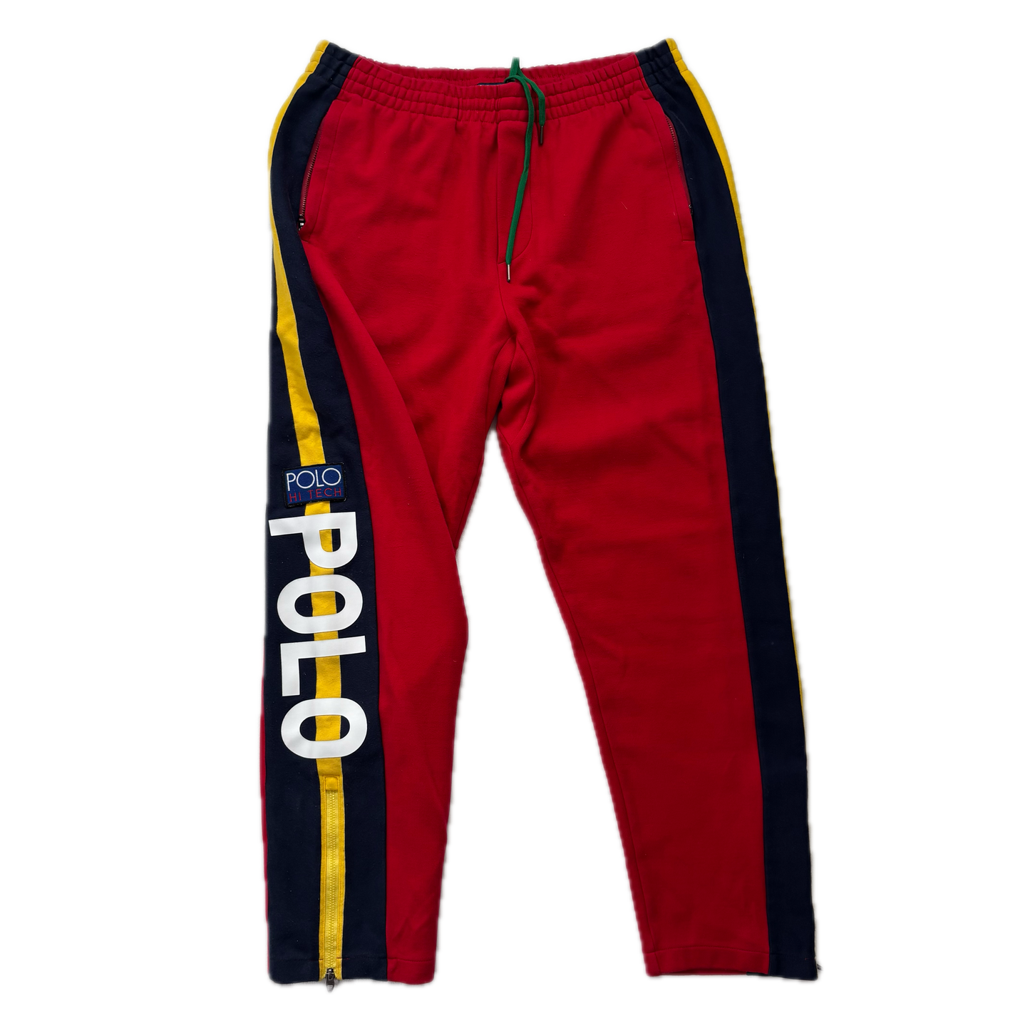 Polo Hi-Tech Red Joggers Track Pants Retro - XL