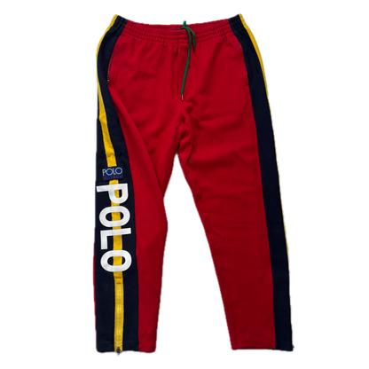 Polo Hi-Tech Red Joggers Track Pants Retro - XL
