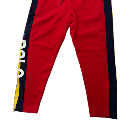 Polo Hi-Tech Red Joggers Track Pants Retro - XL