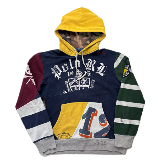 Polo Ralph Lauren Patchwork Varsity Hoodie - M