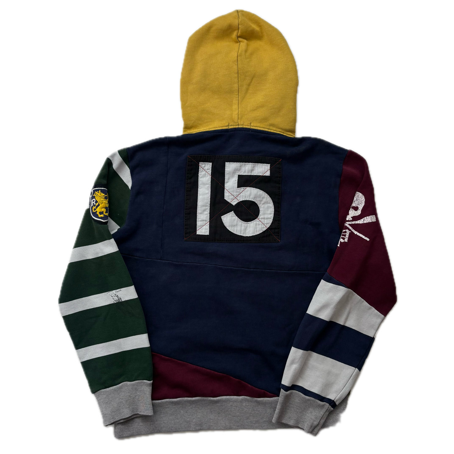 Polo Ralph Lauren Patchwork Varsity Hoodie - M