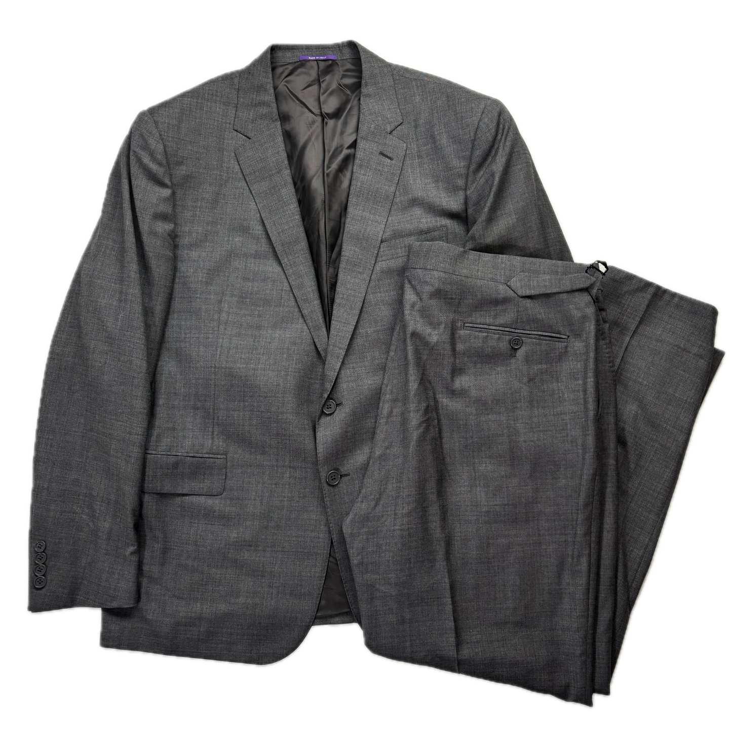 Ralph Lauren Purple Label Grey Suit Blazer & Trousers (Wool) - 46R