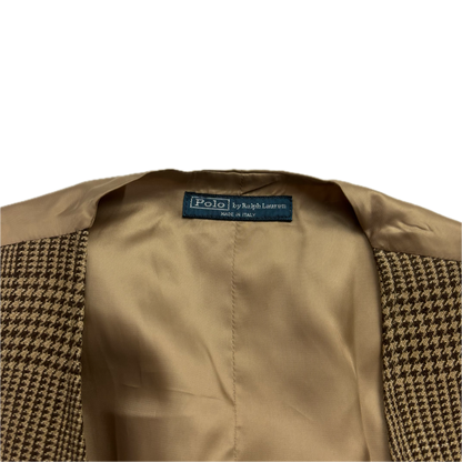 Polo Ralph Lauren Brown Glen Plaid Waistcoat (Linen) - XXL