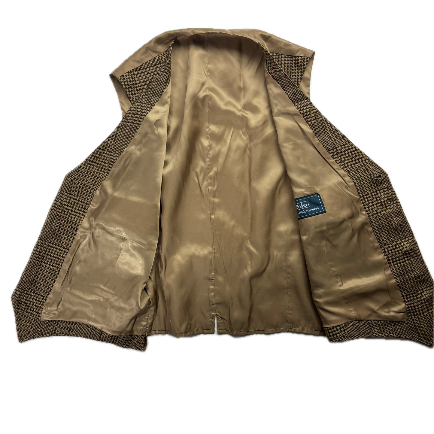 Polo Ralph Lauren Brown Glen Plaid Waistcoat (Linen) - XXL