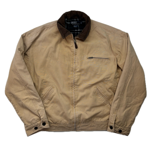 Polo Ralph Lauren Beige Tan Detroit Workwear Jacket - L
