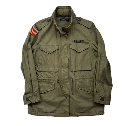 Polo Ralph Lauren Green Army Military Field Jacket - M