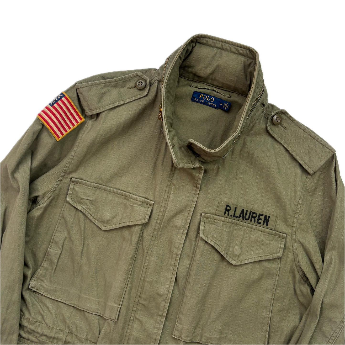 Polo Ralph Lauren Green Army Military Field Jacket - M