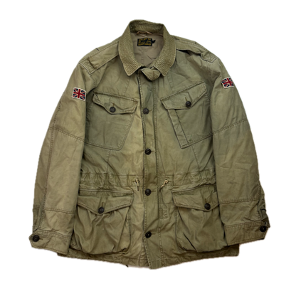 Polo Ralph Lauren Green Military Parka Union Jack - L