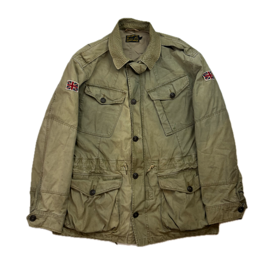 Polo Ralph Lauren Green Military Parka Union Jack - L