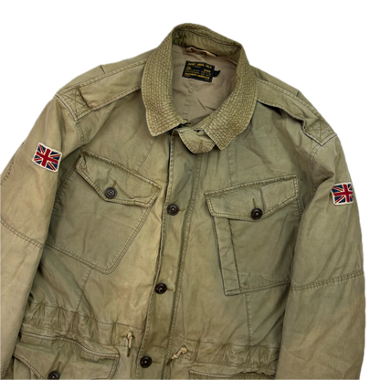 Polo Ralph Lauren Green Military Parka Union Jack - L