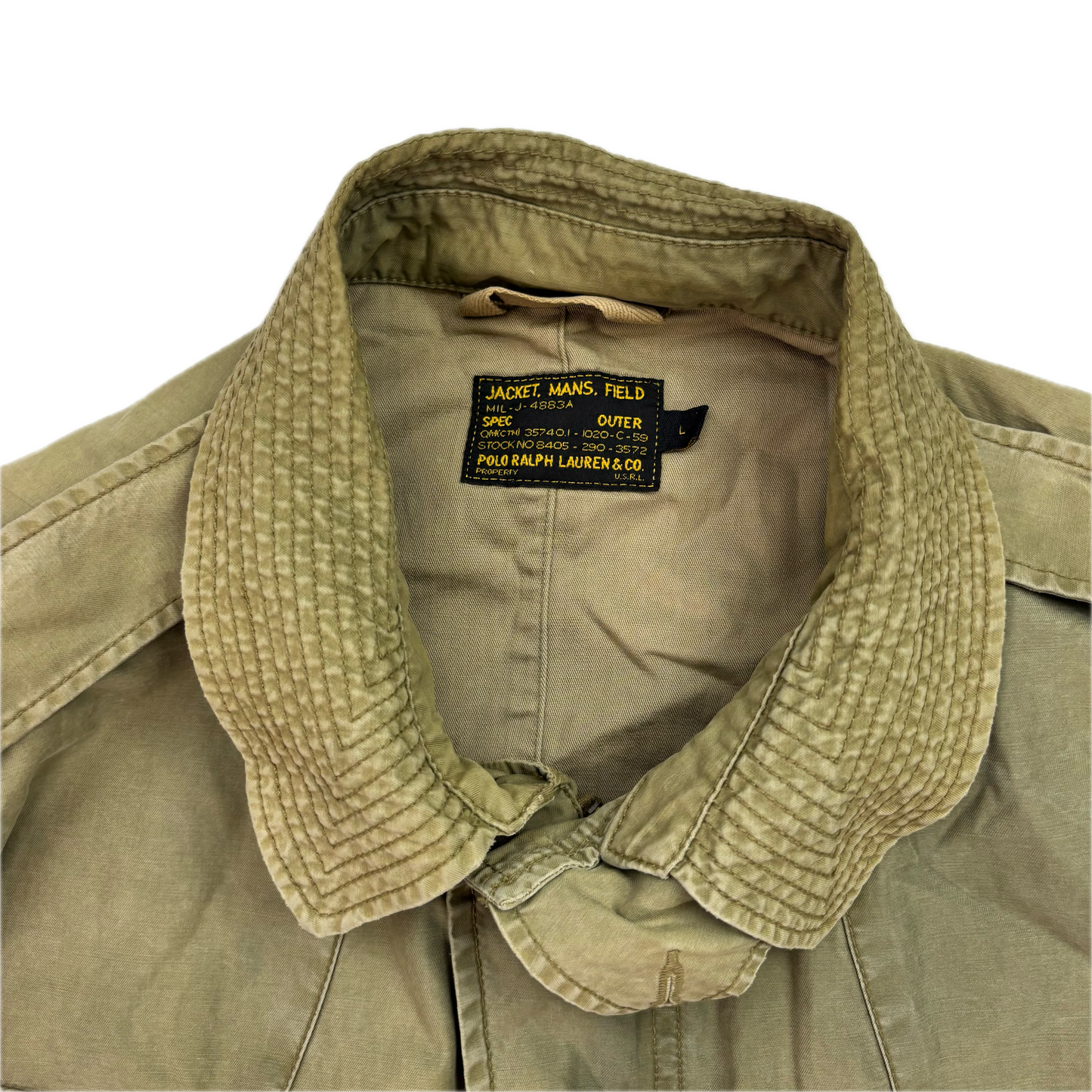 Polo Ralph Lauren Green Military Parka Union Jack - L