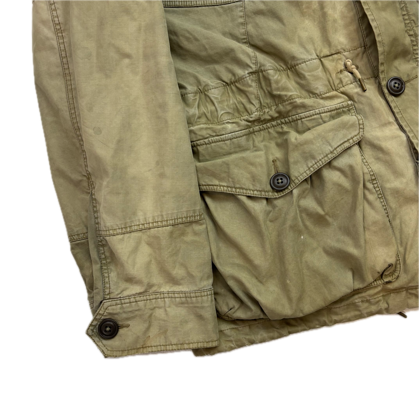 Polo Ralph Lauren Green Military Parka Union Jack - L