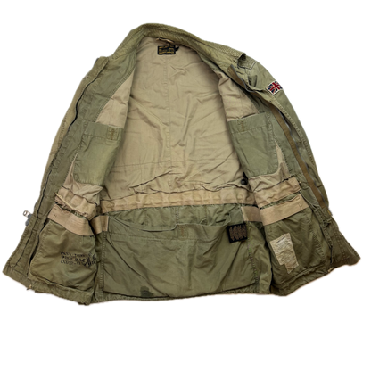 Polo Ralph Lauren Green Military Parka Union Jack - L