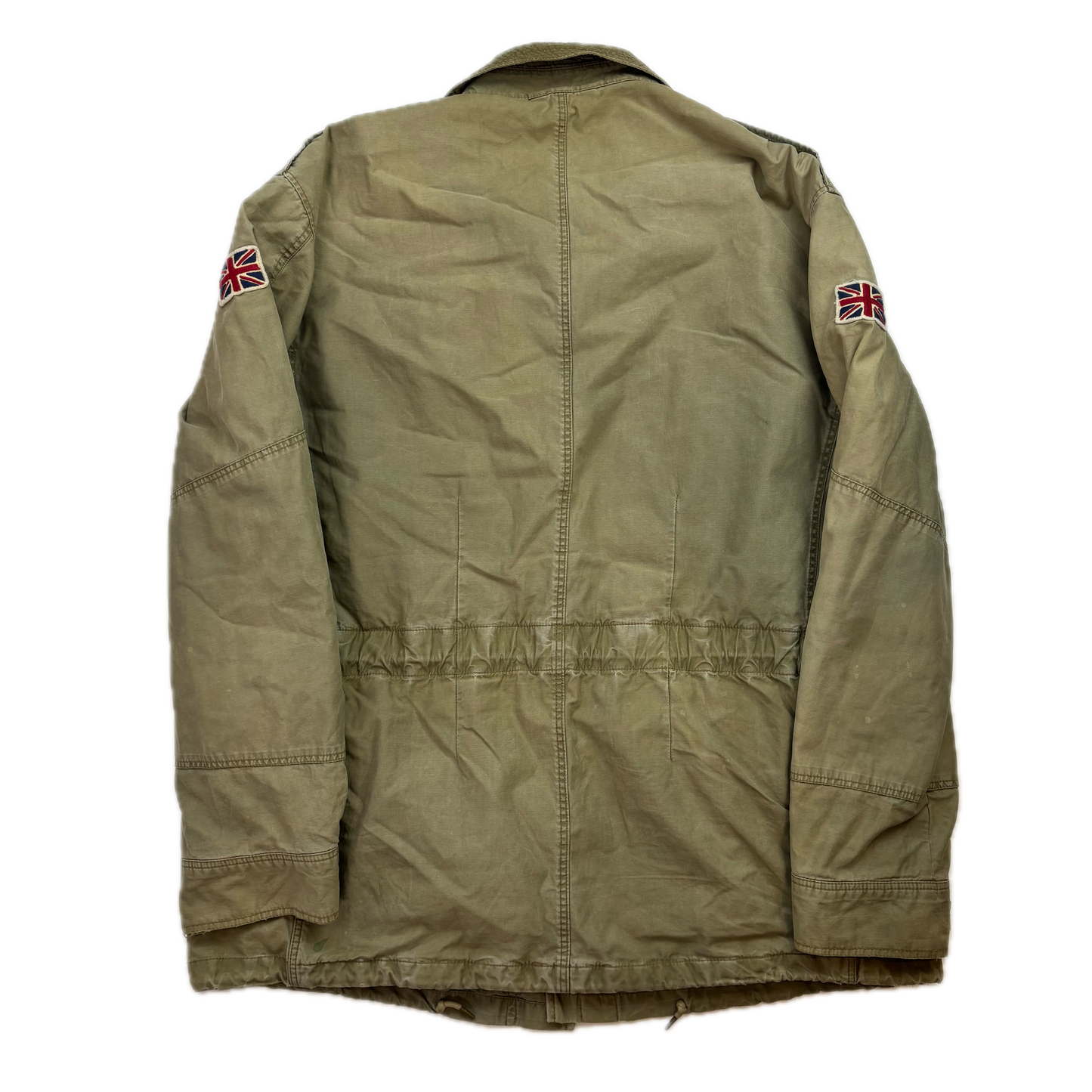 Polo Ralph Lauren Green Military Parka Union Jack - L