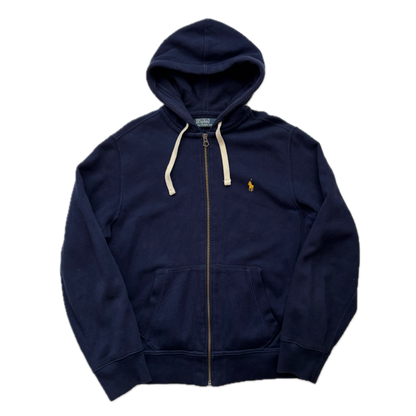 Polo Ralph Lauren Navy Zip Up Hoodie - M