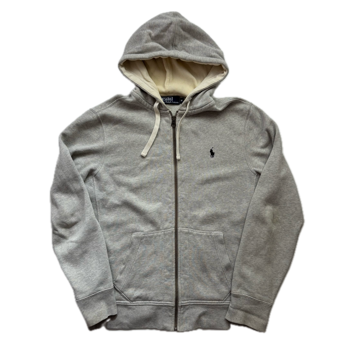Polo Ralph Lauren Grey Zip Up Hoodie - M