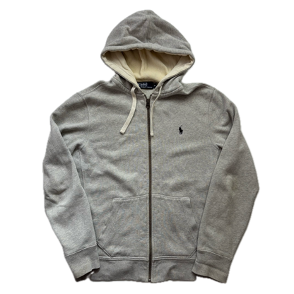 Polo Ralph Lauren Grey Zip Up Hoodie - M
