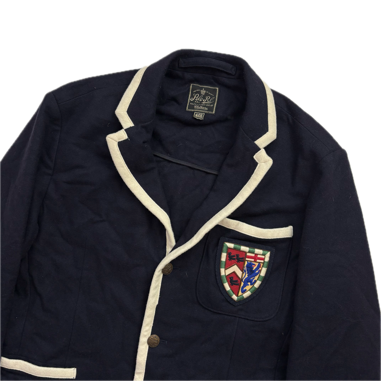 Polo Ralph Lauren Navy Crest Sports Jacket Blazer - 42R