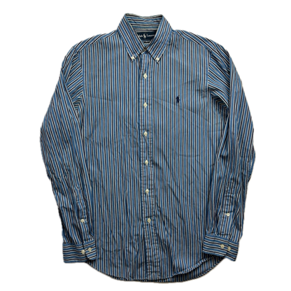 Polo Ralph Lauren Blue Striped Shirt - 14 1/2 S