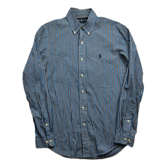 Polo Ralph Lauren Blue Striped Shirt - 14 1/2 S