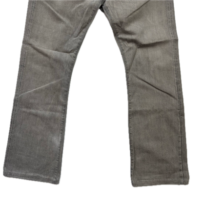 RRL Ralph Lauren Grey Jeans Slim Boot Cut Japanese Woven Selvage Denim - 34x31
