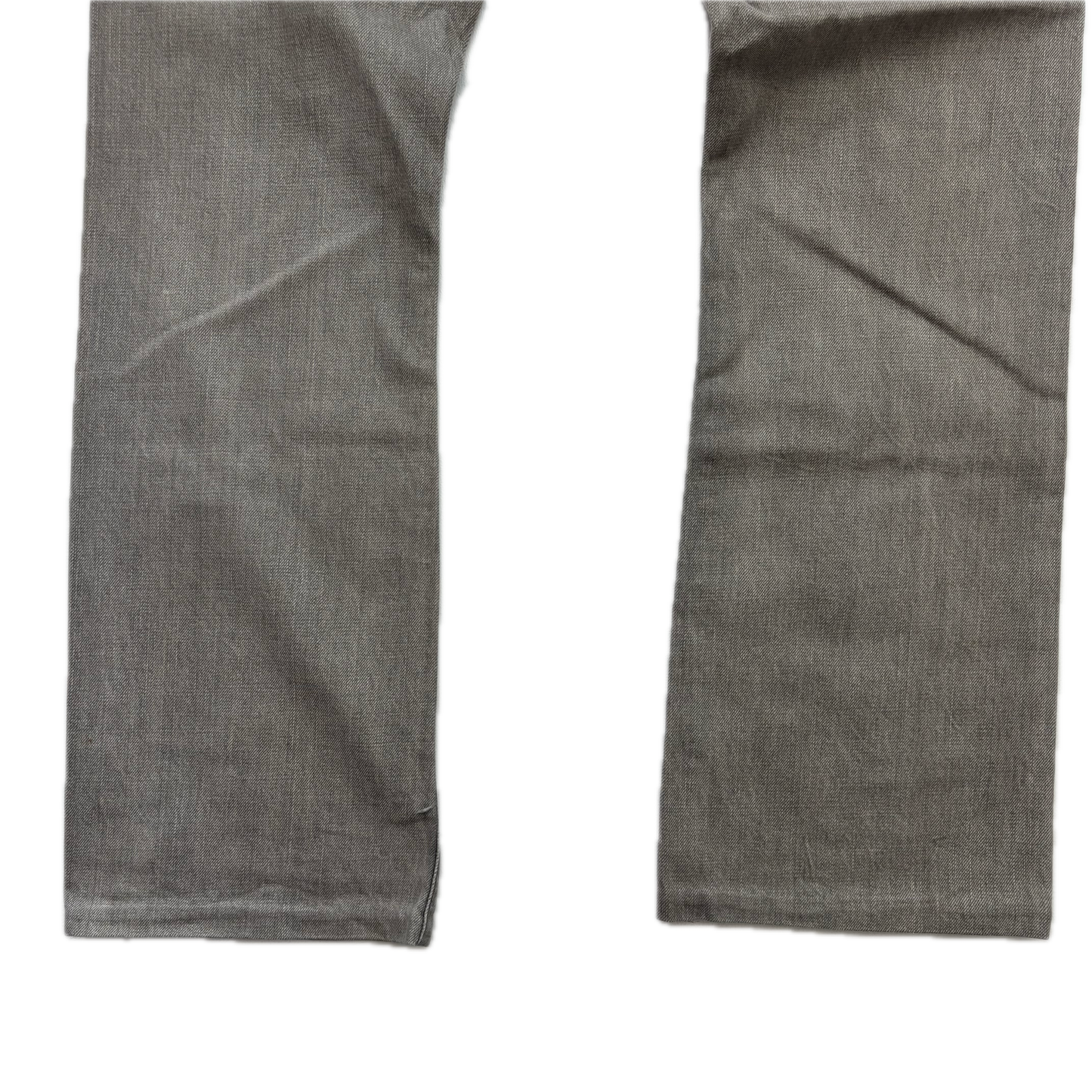 RRL Ralph Lauren Grey Jeans Slim Boot Cut Japanese Woven Selvage Denim - 34x31