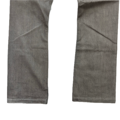 RRL Ralph Lauren Grey Jeans Slim Boot Cut Japanese Woven Selvage Denim - 34x31