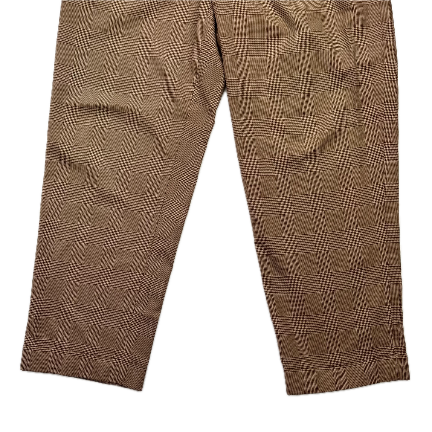 Polo Ralph Lauren Brown Glen Plaid Dress Pants Preppy (Cotton) - 36/30