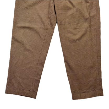 Polo Ralph Lauren Brown Glen Plaid Dress Pants Preppy (Cotton) - 36/30